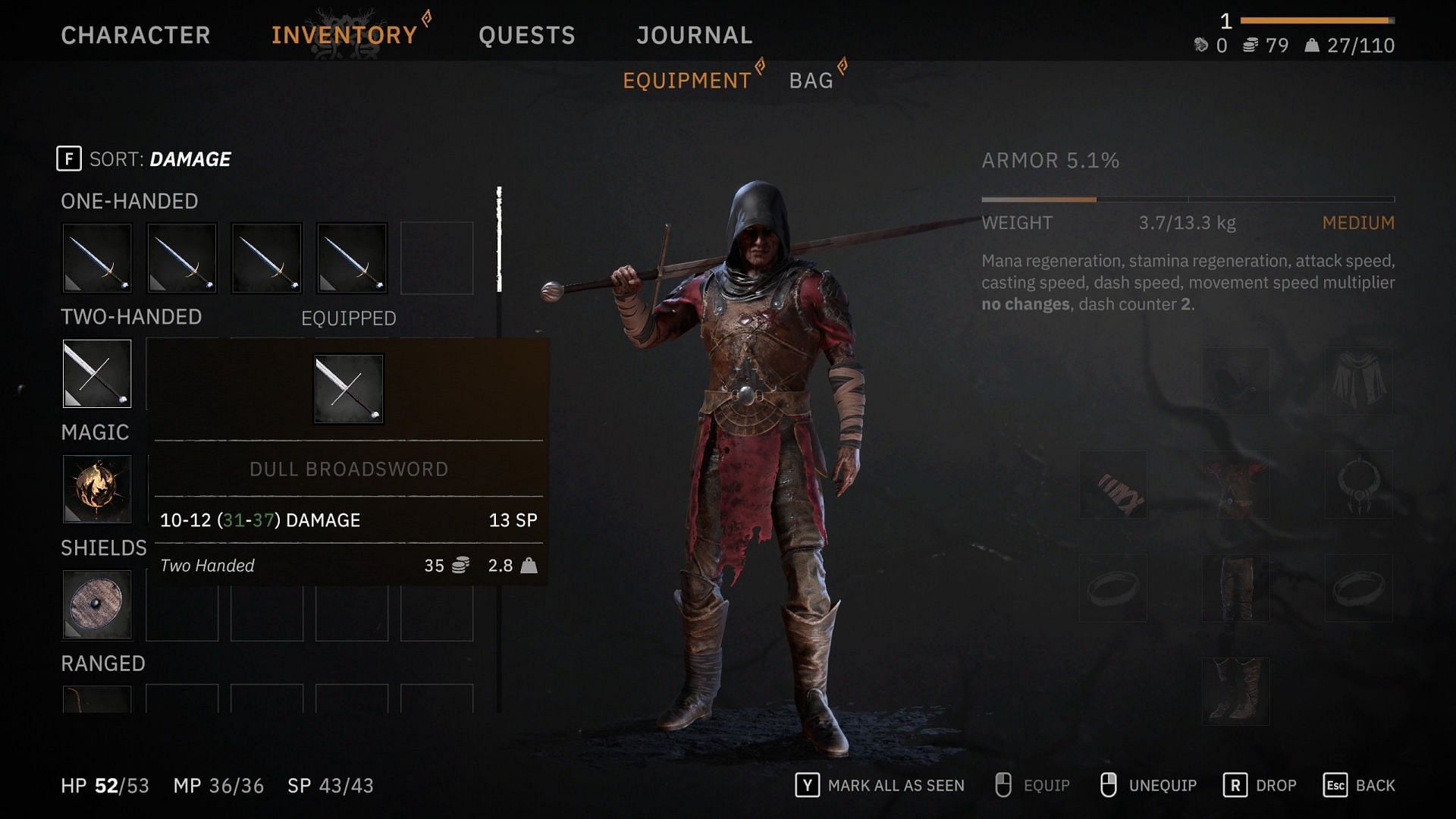 One of the several gear items obtained from the boss (Image via Awaken Realms)